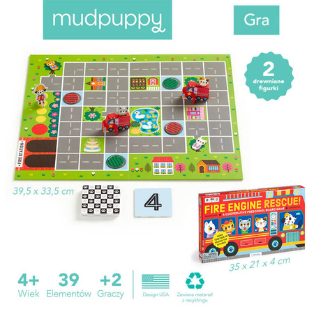 Mudpuppy Gra planszowa Straż pożarna na ratunek! 4+