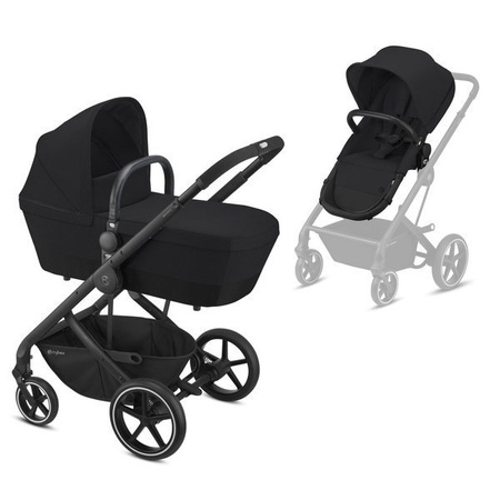Cybex Balios S 2w1 Wózek Głęboko-Spacerowy Deep Black