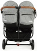 Valco Trend Duo Tailor Made Wózek Spacerowy Bliźniaczy Charcoal