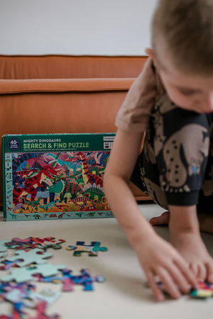 Mudpuppy Puzzle obserwacyjne Potężne dinozaury 64 elementy 4+