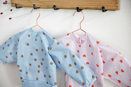 Lassig Zestaw śliniaków z długim rękawem 6m+ Happy Rascals Heart lavender