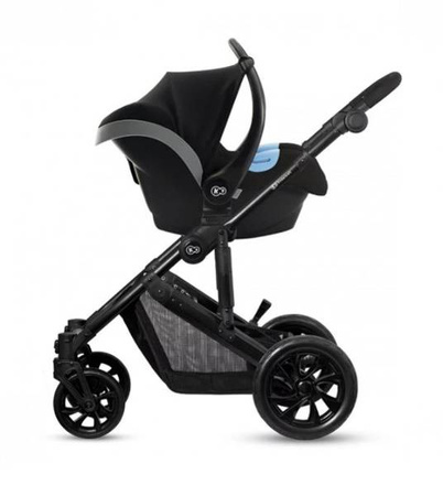Kinderkraft Prime Lite Wózek Głeboko-spacerowy 3w1 Deep Black