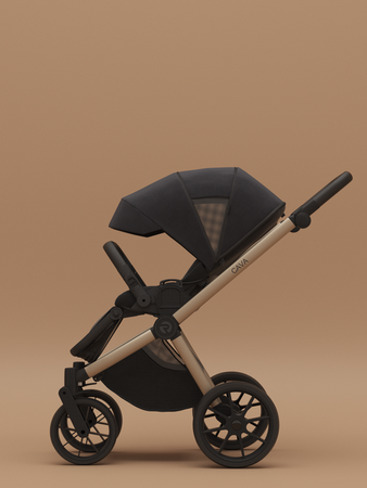 [OUTLET] Riko Cava Wózek Głęboko-Spacerowy 02 Coal