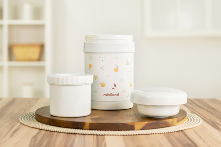 Miniland Termos Na Jedzenie Z 2 Pojemnikami Hermetycznymi 700ml Valencia