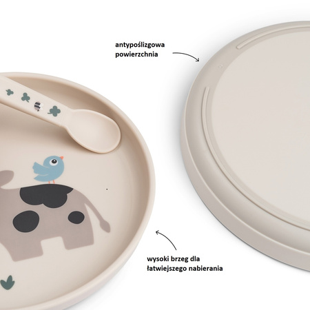 Done by Deer Foodie Talerzyk Dla Dziecka Tiny Farm Sand