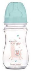 Canpol Babies EasyStart Exotic Animals Butelka szerokootworowa antykolkowa 240 ml 35/221_gre Zielony