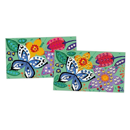 Janod Zestaw kreatywny Urokliwe cekiny Cudowny ogród 5+