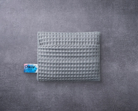 Cherrypad Wafel Termofor z Pestkami Wiśni Szary