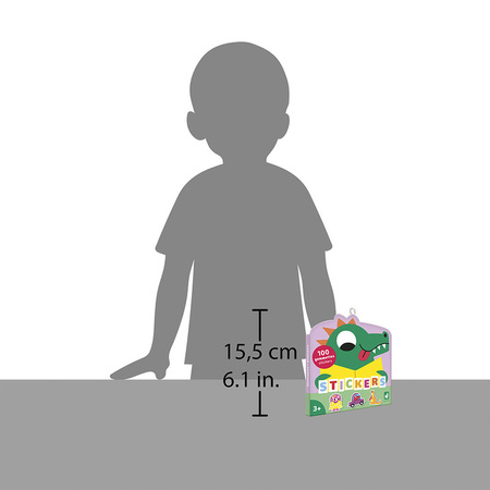 Janod Naklejki 100 szt. Dinozaury 3+