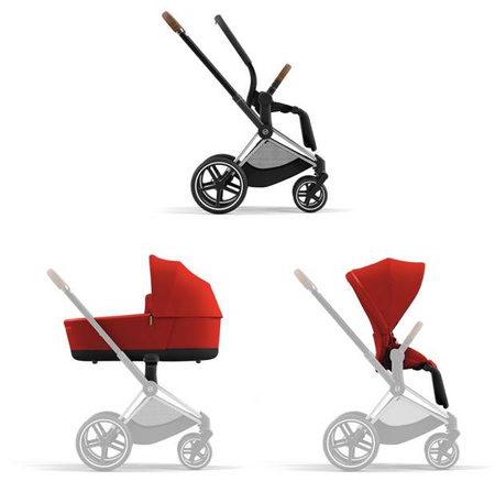 [OUTLET] Cybex Priam 4.0 Wózek Spacerowy Autumn Gold - stelaż Chrome
