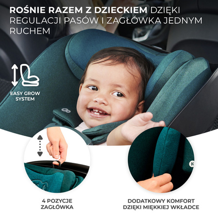 Kinderkraft I-Care I-Size RWF Fotelik Samochodowy 0-13kg Graphite Black