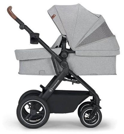 Kinderkraft B-Tour Wózek Głęboko-Spacerowy + Fotelik 0-13 kg Zestaw 3w1 Light Grey