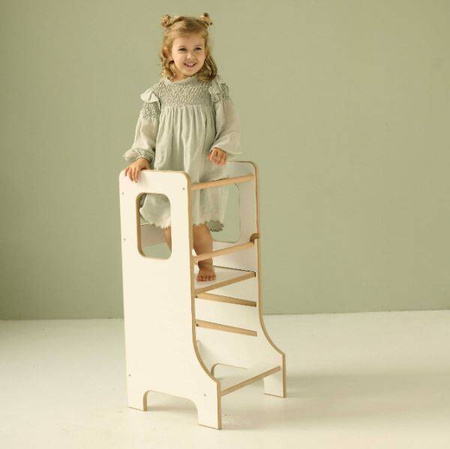 Baby Wood Slim M Kitchen Helper Biały 