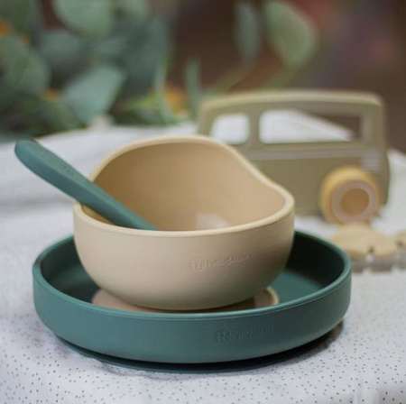 Petite&Mars Take&Match Silikonowa Miseczka z Przyssawką 6m+ Desert Sand