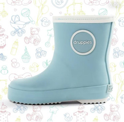 Druppies NEWBORN BOOT Kalosze pastel blue27