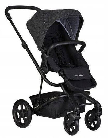 Easywalker Harvey 2 Wózek Głęboko-Spacerowy Night Black (zawiera stelaż, siedzisko z budką i pałąkiem) 