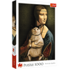 Trefl Puzzle 1000 Elementów Dama z Kotem 