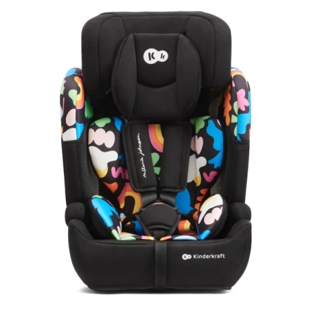 Kinderkraft Comfort Up I-Size Fotelik Samochodowy 9-36 kg Happy Shapes