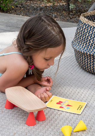 OPPI Kreatywny zestaw konstrukcyjny mały Piks Small 24  el. + Zestaw 24 kart kreatywnych 3+