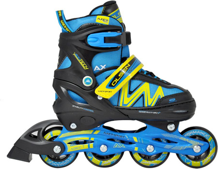 AXER SPORT, ŁYŻWOROLKI REGUL. 2W1 OLSEN r. 35-38