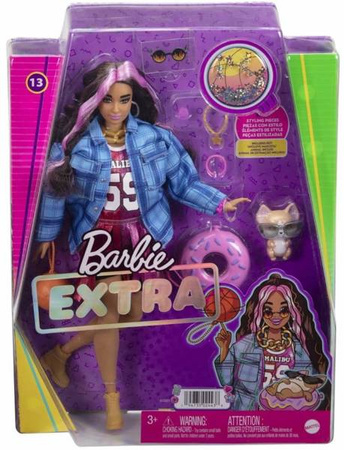 Barbie Extra Basketball Lalka + Akcesoria HDJ46 HDJ46