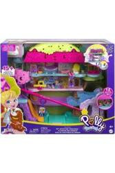 Mattel Polly Pocket Przygody Zwierzątek - Domek Na Drzewie Zestaw HHJ06