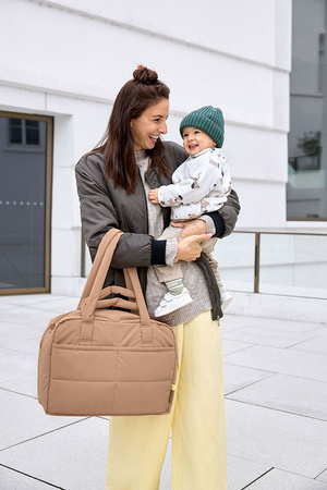 Lassig Green Label Torba dla mam z akcesoriami Everyday almond