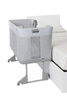 Chicco Next2Me Forever Łóżeczko Dostawne 3w1 do 22kg Ash Grey + Prześcieradło 2szt Pink Pois