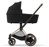 Cybex e-Priam 3.0 Rama ze Stelażem Siedziska + Gondola Wózek Głęboki Eco Onyx Black