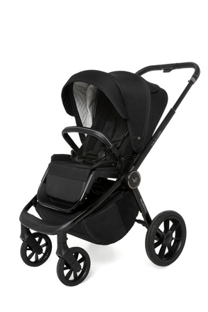 Muuvo Quick SE 2 Wózek Głęboko-Spacerowy Chromium Black + Cybex Aton B2 i-Size Fotelik Samochodowy 0-13kg + Baza One Volcano Black