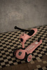 Scootandride Highwaykick 1 Jeździk i Hulajnoga 2w1 1-5 lat + Scootandride Kask Dla Dzieci S-M Rose