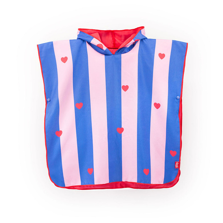 QUUT Dwustronne poncho kąpielowe dla dzieci Cherry Red