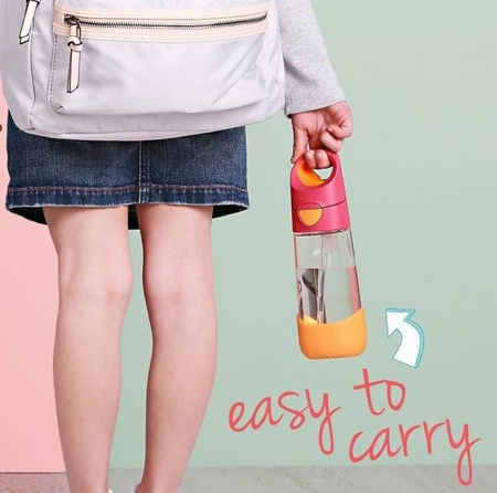 B.Box Butelka Tritanowa Ze Słomką 450 Ml Emerald Forest