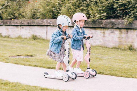 Scootandride Highwaykick 1 2w1 Jeździk i Hulajnoga 1-5 lat + Kask XXS-S Dla Dzieci 1-5 Lat Rose