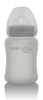 Everyday Baby, Szklana butelka ze smoczkiem S, 150 ml Szary