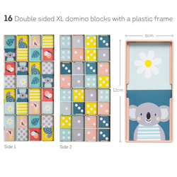 Taf Toys Domino Rally XL Edukacyjna Gra i Zabawa dla Maluchów