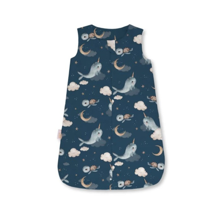 Waldin Śpiworek 1.5 TOG Wieloryb Granatowy Rozmiar S