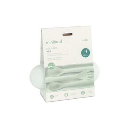 Miniland Zestaw Sztućców Dolce - Miętowy