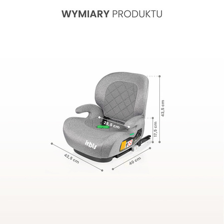 Caretero Irbis i-Size Fotelik Samochodowy 15-36 kg Emerald