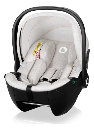 Lionelo Moxie i-Size z bazą Isofix - obrotowy fotelik samochodowy dla niemowląt 0-13 kg Beige Sand 