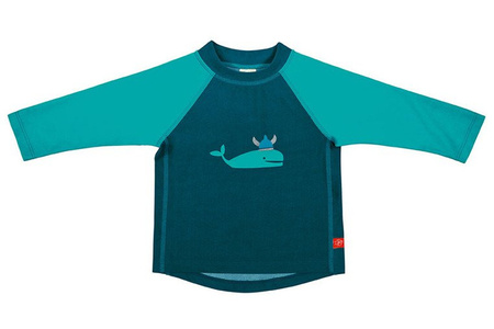 Lassig, Koszulka do pływania z długim rękawem Blue whale, UV 50+