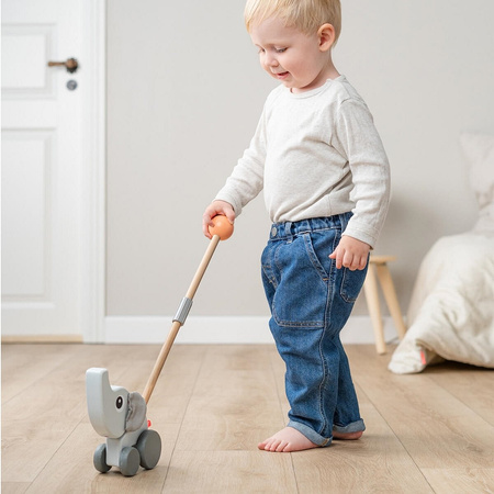 Done by Deer Zabawka Do Pchania Na Kiju Słonik Elphee