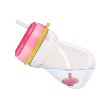 Canpol Babies Bidon ze składaną rurką silikonową z odważnikiem 350ml 56/521 Kotek