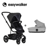 Easywalker Harvey 2 Wózek Głęboko-Spacerowy Night Black (zawiera stelaż, siedzisko z budką i pałąkiem) 