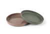 Dantoy TINY BIObased Talerz dla dziecka 2szt Mokka/Olive