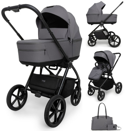 Muuvo One Wózek Głęboko-Spacerowy + Cybex Cloud G I - Size Fotelik Samochodowy + Baza G