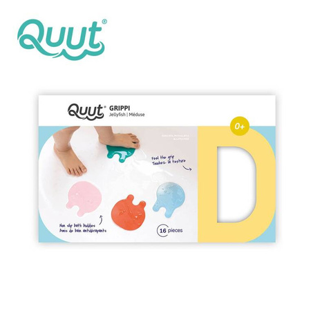 QUUT Przyssawki antypoślizgowe do wanny meduzy Grippi Jellyfish 16 sztuk