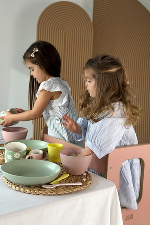 Baby Wood Slim M Double Kitchen Helper Różowy