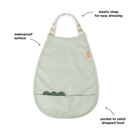 Done by Deer Śliniak z Kieszonką Croco Green