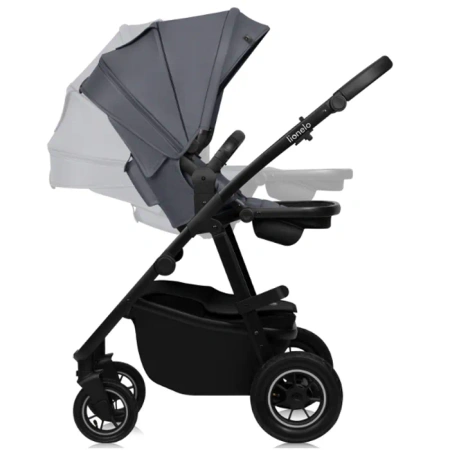 Lionelo Amber Plus Wózek Głęboko-Spacerowy 2w1 Grey Graphite